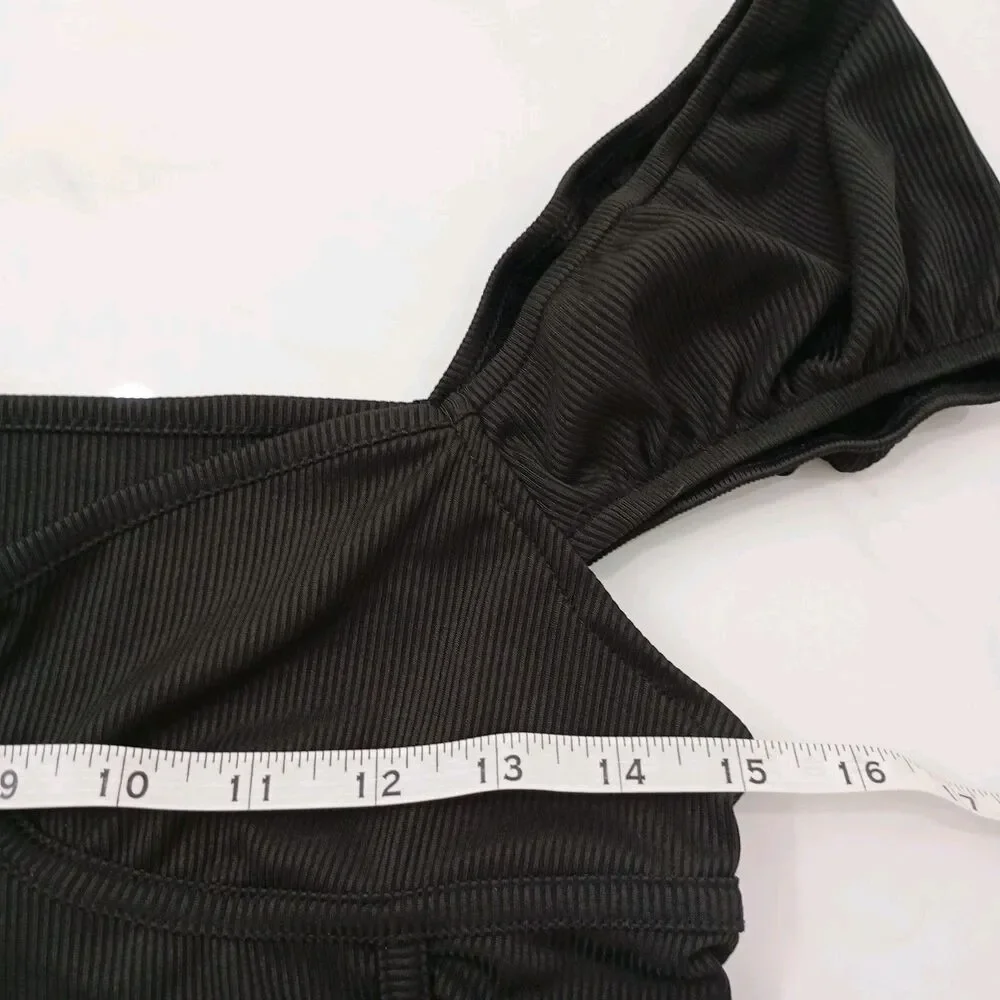 Crop Top  Size M Women's Black - Picture 11 of 12